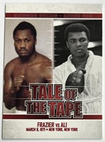 Tale of the Tape Card Ali VS Frazier