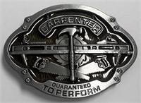 Carpenter Guaranteed to Perform Belt Buckle!