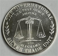One Troy Ounce .999 Fine Silver Round