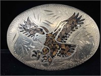 1979 Little White Dove Inlaid Stone Eagle Belt