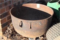 Large Cast Iron Pot 20' wide