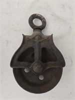 Vintage metal pulley