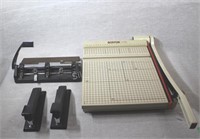 Boston Paper Cutter, Three Hole Punch & Staplers