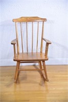 Maple Canadian Rocking Chair with Wood Dowels