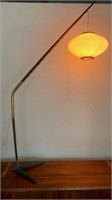 1960's Teak Bent Arm Floor Lamp