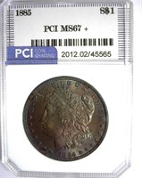 1885 Morgan PCI MS-67+ LISTS FOR $5600