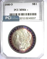 1880-O Morgan PCI MS-64+ Excellent Rim Color