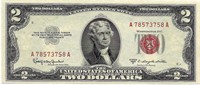 1953-C 2 Red Seal Choice Uncirculated