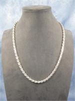 Sterling Tested 24" Necklace See Info