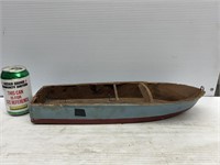 Wooden decorative boat