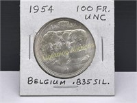 1954 BELGIUM 100 FRANCS