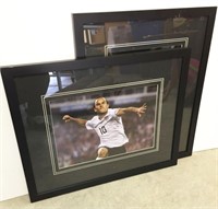 Two Photo Prints of Soccer Players