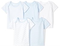 Moon and Back Baby Set of 5 Organic Lap-Neck Crew