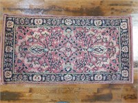 BURGUNDY ORIENTAL RUG VINTAGE ANTIQUE