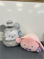 New Set of 2 Squishmallows Disney Plush