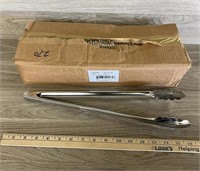 Case of 16 Stainless Tongs