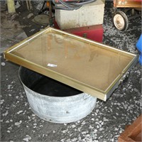Galvanized Tub & Display Case