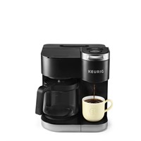 $155  K Duo Black Single Serve & Carafe Maker