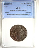 286-310 AD Maximianus Genius Reverse NNC MS60