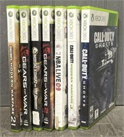 (7) Xbox 360 Video Games