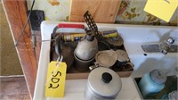 Iron, Spatula, Pots