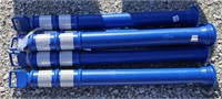 (ZZ) Delineator Post: Portable, Blue, 45" Overall