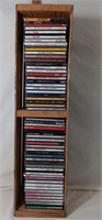 Wood Crate Of (58) CD's Various Artists