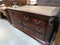 SOLID WOOD CHERRY FINISH 7 DR DRESSER