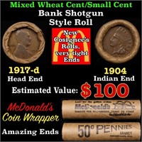 Lincoln Wheat Cent 1c Mixed Roll Orig Brandt McDon