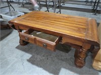 SOLID PINE 1 DRAWER COFFEE TABLE