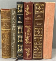 6 Fine Bindings Books Lot Collection
