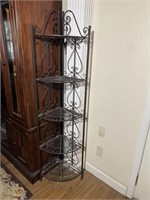 FOLDING METAL CORNER SHELF 66" X 18" X 12"