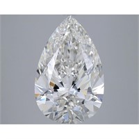 Igi Certified Pear Cut 5.50ct Vs2 Lab Diamond