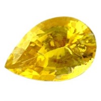 Genuine 5x3mm Pear Yellow Sapphire