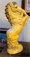 Ceramic horse statue 12.5” T