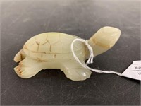 SMALL ONYX TURTLE FIGURE - 1.25 in x 3.5 in