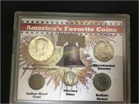 AMERICA'S FAVORITE COINS AND STAMPS
