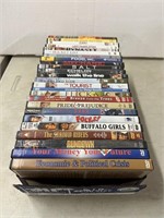 Entire box of assorted DVDs including The Blind