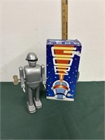 GORT Metal Wind-up Robot 9 1/2" In Original Box