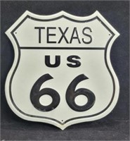 Texas US 66 Metal Sign