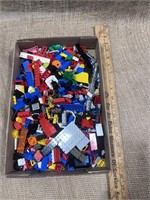 large flat of Legos