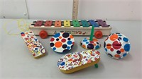 Vintage Fisher Price Xylophone pull toy and