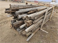 Bundle Of Wood Rails And Posts