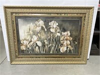 Framed Decorator Print - Flowers 42.5 X 30.5 "