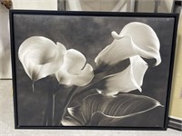 Large Framed Decorator Print On Canvas