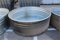 Galvanized Water Trough, Approx. 68" Dia. X 24"D