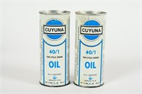 2 CUYUNA 40/1 TWO-CYCLE ENGINE OIL 16 OZ CANS