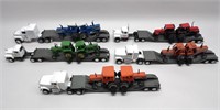 (5) 1:64 Die-Cast Semi Tractors Allis, Deere, Case