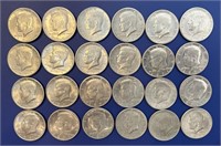 (24) 1971 Kennedy Half Dollars