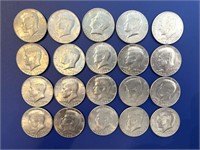 (20) 1976  Kennedy Bi- Centennial Half Dollars